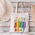 Equal Rights Book Flower Resist 86 47 Feminist Women Rights Canvas Tote Bag