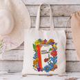 Equal Rights Book Flower Resist Feminist LGBTQ Floral Canvas Tote Bag