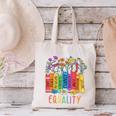 Equality Book LGBTQ Wildflowers Equal Rights Gay Kindness Canvas Tote Bag