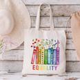 Equality Books Peace Love Compassion LGBT Gay Lesbian Pride Canvas Tote Bag