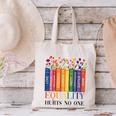 Equality Hurts No One LGBTQ Pride Books And Flowers Canvas Tote Bag Equality Hurts No One LGBTQ Pride Books And Flowers Canvas Tote Bag