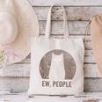 Ew People Introvert Cat Meow Cat Lover Men Women Kids Canvas Tote Bag
