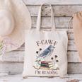 F-CAW-F Crow Book Lover Reader Gothic Humor Canvas Tote Bag F-CAW-F Crow Book Lover Reader Gothic Humor Canvas Tote Bag