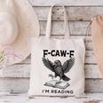 F-Caw-F Crow Book Lovers Vintage Bookish Bird Canvas Tote Bag
