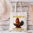 F-CAW-F I'm Reading Chicken Book Lover Introvert Meme Canvas Tote Bag
