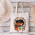 Fall Book Teacher Cat Books Halloween Autumn Librarian Canvas Tote Bag Fall Book Teacher Cat Books Halloween Autumn Librarian Canvas Tote Bag