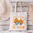 Fall In Love With Reading Thanksgiving Pumpkin Book Lover Canvas Tote Bag