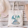 Fantasy Dragon Reading Magical Book Lover Halloween Vibes Canvas Tote Bag Fantasy Dragon Reading Magical Book Lover Halloween Vibes Canvas Tote Bag