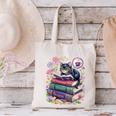 Fantasy Drama Tragedy Cute Cat Book Lover Readers Librarians Canvas Tote Bag