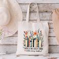 Floral Book There's No Such Thing As Too Many Book Lover Canvas Tote Bag