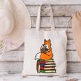Fox Books Read Reading Librarian America Men Women Kids Canvas Tote Bag