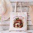 Fully Booked For Christmas Cozy Holiday Books Winter Reading Canvas Tote Bag