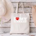 Fun I Love My Library Book Reader Bookworm Librarian Costume Canvas Tote Bag Fun I Love My Library Book Reader Bookworm Librarian Costume Canvas Tote Bag