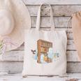 Ghosts Reading Books Teacher Halloween Librarian Book Lover Canvas Tote Bag