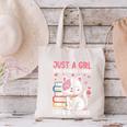 Girl Who Loves Cats And Books Cute Canvas Tote Bag Girl Who Loves Cats And Books Cute Canvas Tote Bag