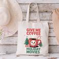 Give Me Coffee And Holiday Movies Introvert Christmas Canvas Tote Bag Give Me Coffee And Holiday Movies Introvert Christmas Canvas Tote Bag