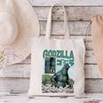 Godzilla Ocean Scene Comic Book Illustration Movie Monster Canvas Tote Bag Godzilla Ocean Scene Comic Book Illustration Movie Monster Canvas Tote Bag