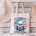 A Good Day To Read a Book Reading Eagle With American Flag Canvas Tote Bag A Good Day To Read a Book Reading Eagle With American Flag Canvas Tote Bag