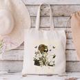 Good Girls Read Bad Books Vintage Skeleton Reader Canvas Tote Bag