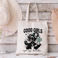Good Girls Read Spicy Skeleton Book Club Canvas Tote Bag