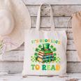 Goods Luck Read Librarian Book Patrick Days Shamrock Clover Canvas Tote Bag