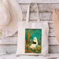 Groovy Ghost Reading Book Cat Halloween Ghost Teacher Canvas Tote Bag Groovy Ghost Reading Book Cat Halloween Ghost Teacher Canvas Tote Bag
