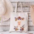 Haha Made You Read Shirt Book Reader Flower Floral Canvas Tote Bag