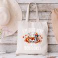 Halloween Book Lover Ghost Witch Books & Pumpkins Canvas Tote Bag