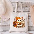 Halloween Ghost Reading Book Lovers Coffee Girl Women Canvas Tote Bag Halloween Ghost Reading Book Lovers Coffee Girl Women Canvas Tote Bag