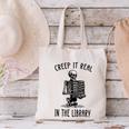 Halloween Skeleton Pun Book Lover Library Joke Canvas Tote Bag