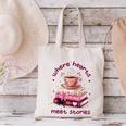 Where Hearts Groovy Meet Stories Coffee Books Valentines Day Canvas Tote Bag Where Hearts Groovy Meet Stories Coffee Books Valentines Day Canvas Tote Bag