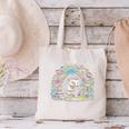 Hedgehog Reading Book Lake Scenery Reading Canvas Tote Bag
