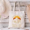 Hiking Because People Are Annoying Introvert Canvas Tote Bag