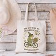 On My Way To Hoard Books And Cause Chaos Tom Foolery Canvas Tote Bag