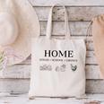 Home Stead School Grown Flowers Book Chicken Canvas Tote Bag