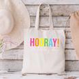 Hooray It's Library Day Teacher Reader Books Back To School Canvas Tote Bag