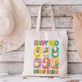 HUGvyn Happy 100 Days Of School Teacher Goose Preppy Books Canvas Tote Bag