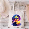 Humor Rubber Duck Reading Book Canvas Tote Bag