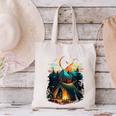 Id Rather Be Camping Great Outdoors Love Glamping Introvert Canvas Tote Bag