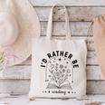 I’d Rather Be Reading Minimal Book Lover Arch Canvas Tote Bag