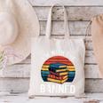 I'm With The Banned Stack Of Books Vintage Sunset Retro Canvas Tote Bag