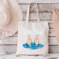 I'm Fine Drowning Thumbs Up Introvert Meme Humor Canvas Tote Bag
