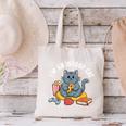 I'm An Indoor Cat Introvert Pizza Popcorn Book Gamer Cat Canvas Tote Bag