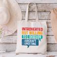 Introvert Aircraft Spotting Lovers Men & Women Canvas Tote Bag