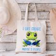 Introvert Herpetologists Amphibian Frog Lover Canvas Tote Bag