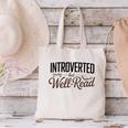 Introverted But Well-Read Book Lover Canvas Tote Bag