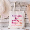 Introverted Willing To Discuss Caucasian Ovcharka Introvert Canvas Tote Bag Introverted Willing To Discuss Caucasian Ovcharka Introvert Canvas Tote Bag