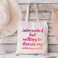 Introverted Willing To Discuss Welsh Pony And Cob Introvert Canvas Tote Bag Introverted Willing To Discuss Welsh Pony And Cob Introvert Canvas Tote Bag