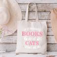 If It Involves Books And Cats Book Lover Canvas Tote Bag