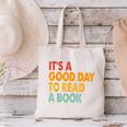 It's A Good Day To Read A Book Retro Vintage Teacher Canvas Tote Bag